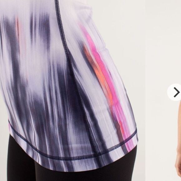 Lululemon Scoop Me‎ Up Tank Mirage Indigo /White 4 - Picture 4 of 11